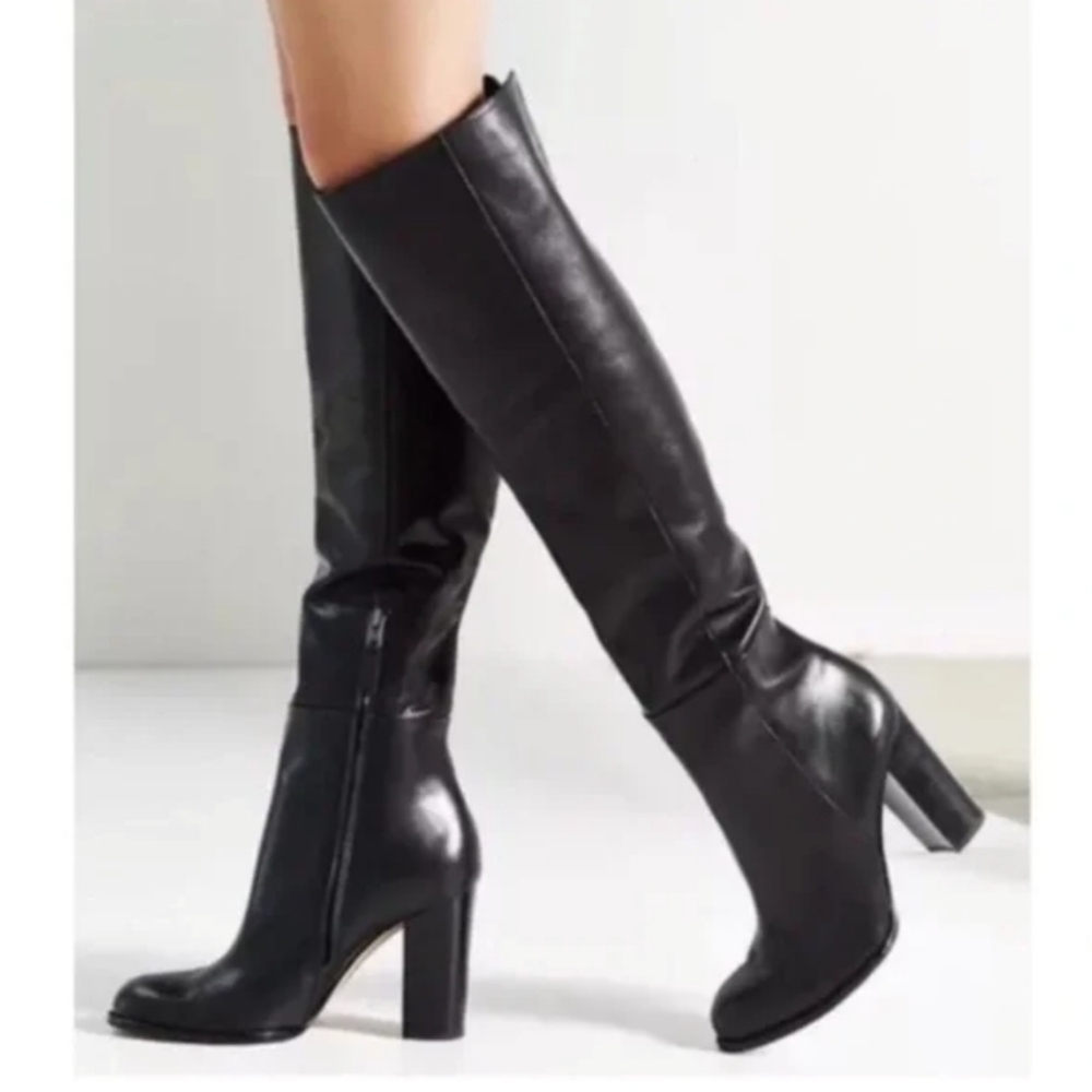 Sam Edelman Black Over the Knee Boots with High Heel